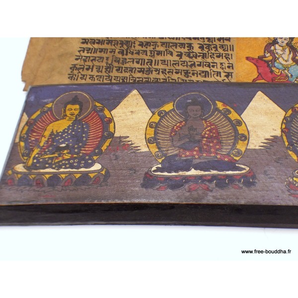 Grand livre de prières bouddhistes 38 cm-bj Livre de prières bouddhistes GLPB1-a