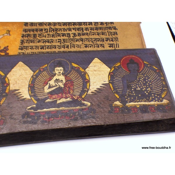 Grand livre de prières bouddhistes 38 cm-bj Livre de prières bouddhistes GLPB1-a