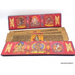 Grand livre de prières bouddhistes 38 cm Objets rituels bouddhistes GLPB1
