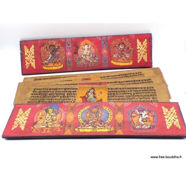 Grand livre de prières bouddhistes 38 cm-bj Livre de prières bouddhistes GLPB1-a