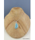 Larimar pendentif forme asymétrique Bijoux en Larimar CZ69