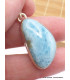 Larimar pendentif forme asymétrique Bijoux en Larimar CZ69