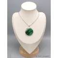 Gros pendentif rond en Jade vert Transvaal - Bijoux en Jade