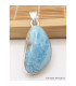 Larimar pendentif forme asymétrique Bijoux en Larimar CZ69