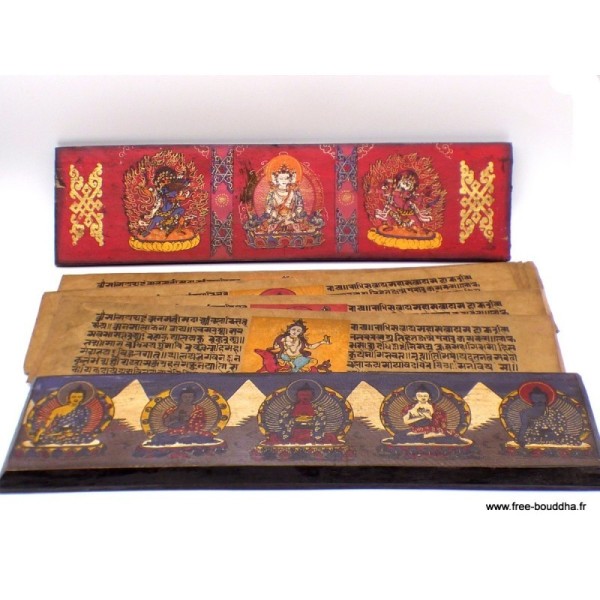 Grand livre de prières bouddhistes 38 cm-bj Livre de prières bouddhistes GLPB1-a