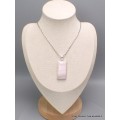 Pendentif Aragonite rose rectangulaire Pendentifs pierres naturelles CWA7