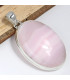 Gros Pendentif Aragonite rose stries horizontales Bijoux en Aragonite Rose CWA7.2
