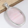 Gros Pendentif Aragonite rose stries horizontales Bijoux en Aragonite Rose CWA7.2