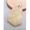 Pendentif argent Verre de Lybie forme libre Pendentifs pierres naturelles AW62.5