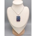 Gros Pendentif en Rubis sur Cyanite rectangulaire Bijoux en Rubis sur Cyanite CWA8.1