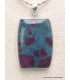 Gros Pendentif en Rubis sur Cyanite rectangulaire Bijoux en Rubis sur Cyanite CWA8.1