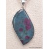 Gros Pendentif en Rubis sur Cyanite forme larme Bijoux en Rubis sur Cyanite CWA8.2