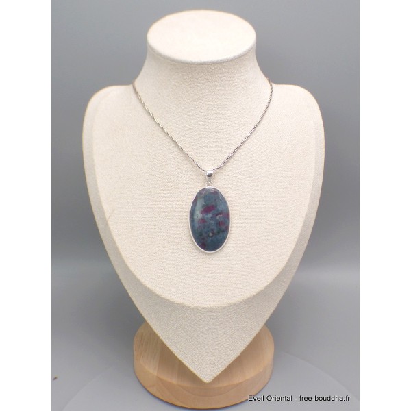Bijou Pendentif en Rubis sur Cyanite oval Bijoux en Rubis sur Cyanite CWA8.4