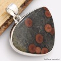 Pendentif Obsidienne Peanut asymétrique Pendentifs pierres naturelles CWA9.1
