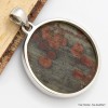 Pendentif rond en Obsidienne Peanut Pendentifs pierres naturelles CWA9.3
