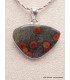 Pendentif Obsidienne Peanut asymétrique Pendentifs pierres naturelles CWA9.1