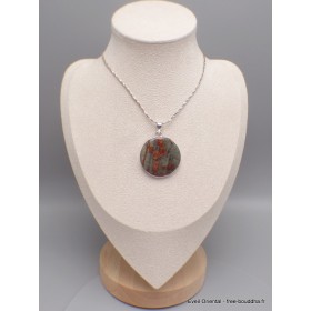 Pendentif rond en Obsidienne Peanut Pendentifs pierres naturelles CWA9.3