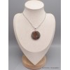 Pendentif rond en Obsidienne Peanut Pendentifs pierres naturelles CWA9.3
