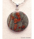 Pendentif rond en Obsidienne Peanut Pendentifs pierres naturelles CWA9.3