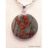 Pendentif rond en Obsidienne Peanut Pendentifs pierres naturelles CWA9.3