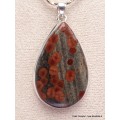 Bijou Obsidienne Peanut pendentif goutte allongé Pendentifs pierres naturelles CWA9.5