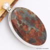 Gros pendentif Obsidienne Peanut gris ocre Pendentifs pierres naturelles CWA9.6