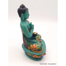Statuette bouddhiste tibetaine Bouddha de protection 13 cm - Statuettes bouddhistes tibétaines artisanales