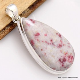 Cristal de Cinabre pendentif goutte Pendentifs pierres naturelles CWA11.1