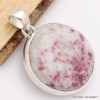 Cristal de Cinabre pendentif rond Pendentifs pierres naturelles CWA11.2