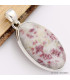 Cristal de Cinabre pendentif oval Pendentifs pierres naturelles CWA11.3
