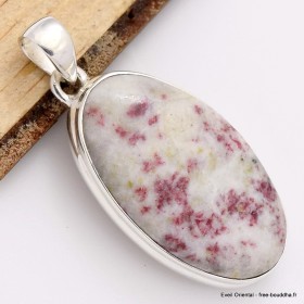 Cristal de Cinabre pendentif oval Pendentifs pierres naturelles CWA11.3
