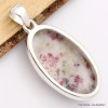 Cristal de Cinabre pendentif oval Pendentifs pierres naturelles CWA11.3