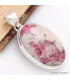 Bijou Cristal de Cinabre pendentif oval Pendentifs pierres naturelles CWA11.4