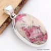 Bijou Cristal de Cinabre pendentif oval Pendentifs pierres naturelles CWA11.4