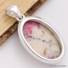 Bijou Cristal de Cinabre pendentif oval Pendentifs pierres naturelles CWA11.4