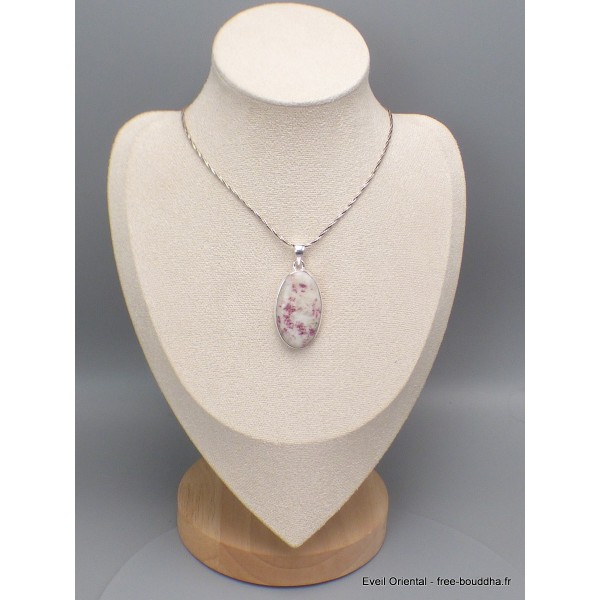 Cristal de Cinabre pendentif oval Pendentifs pierres naturelles CWA11.3