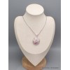 Cristal de Cinabre pendentif rond Pendentifs pierres naturelles CWA11.2