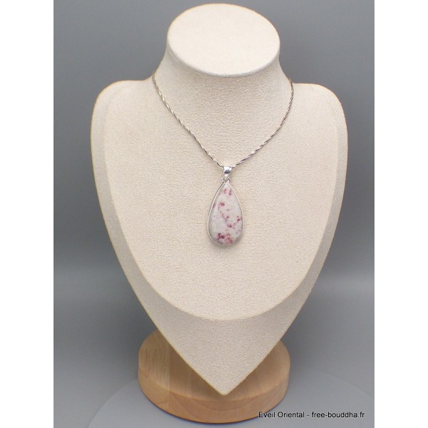Cristal de Cinabre pendentif goutte Pendentifs pierres naturelles CWA11.1