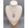 Grand Pendentif Cristal de Cinabre oval Pendentifs pierres naturelles CWA11
