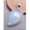 Pendentif larme Pierre de lune bleue Péristérite bleue Bijoux en Pierre de lune CWA12.1