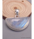 Bijou pendentif en Pierre de lune bleue semi-oval Bijoux en Pierre de lune CWA12.3