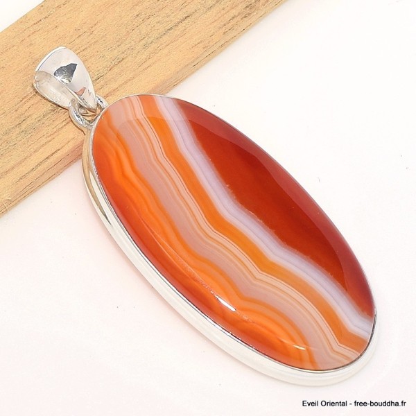 Pendentif Agate du Lac Supérieur Minesotta Pendentifs pierres naturelles CWA14.2