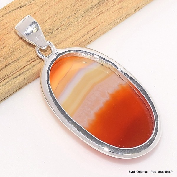 Pendentif oval Agate du Lac Supérieur Minesotta Pendentifs pierres naturelles CWA14.3