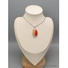 Pendentif Agate du Lac Supérieur orange blanche Pendentifs pierres naturelles CWA14