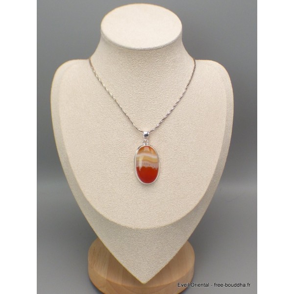 Pendentif oval Agate du Lac Supérieur Minesotta Pendentifs pierres naturelles CWA14.3