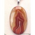 Très gros Pendentif Agate du Lac Supérieur 8,8 cm Bijoux en Agate CWA14.1