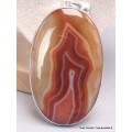 Très gros Pendentif Agate du Lac Supérieur 8,8 cm Bijoux en Agate CWA14.1