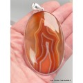 Très gros Pendentif Agate du Lac Supérieur 8,8 cm Bijoux en Agate CWA14.1