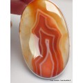 Très gros Pendentif Agate du Lac Supérieur 8,8 cm Bijoux en Agate CWA14.1
