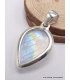 Bijou pendentif en Pierre de lune bleue péristérite Bijoux en Pierre de lune CWA12.5